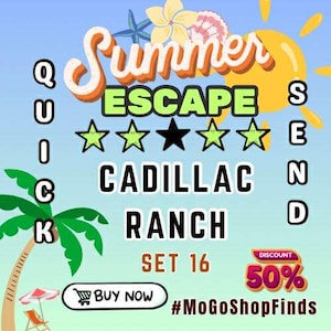 MoGo 4-Star Sticker l CADILLAC RANCH | 1 piece | Fast Delivery