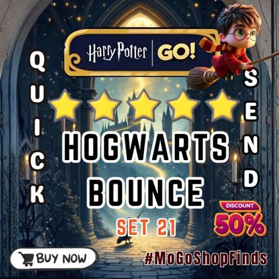 MoGo 5-Star Sticker l HOGWARTS BOUNCE | 1 piece | Fast Delivery