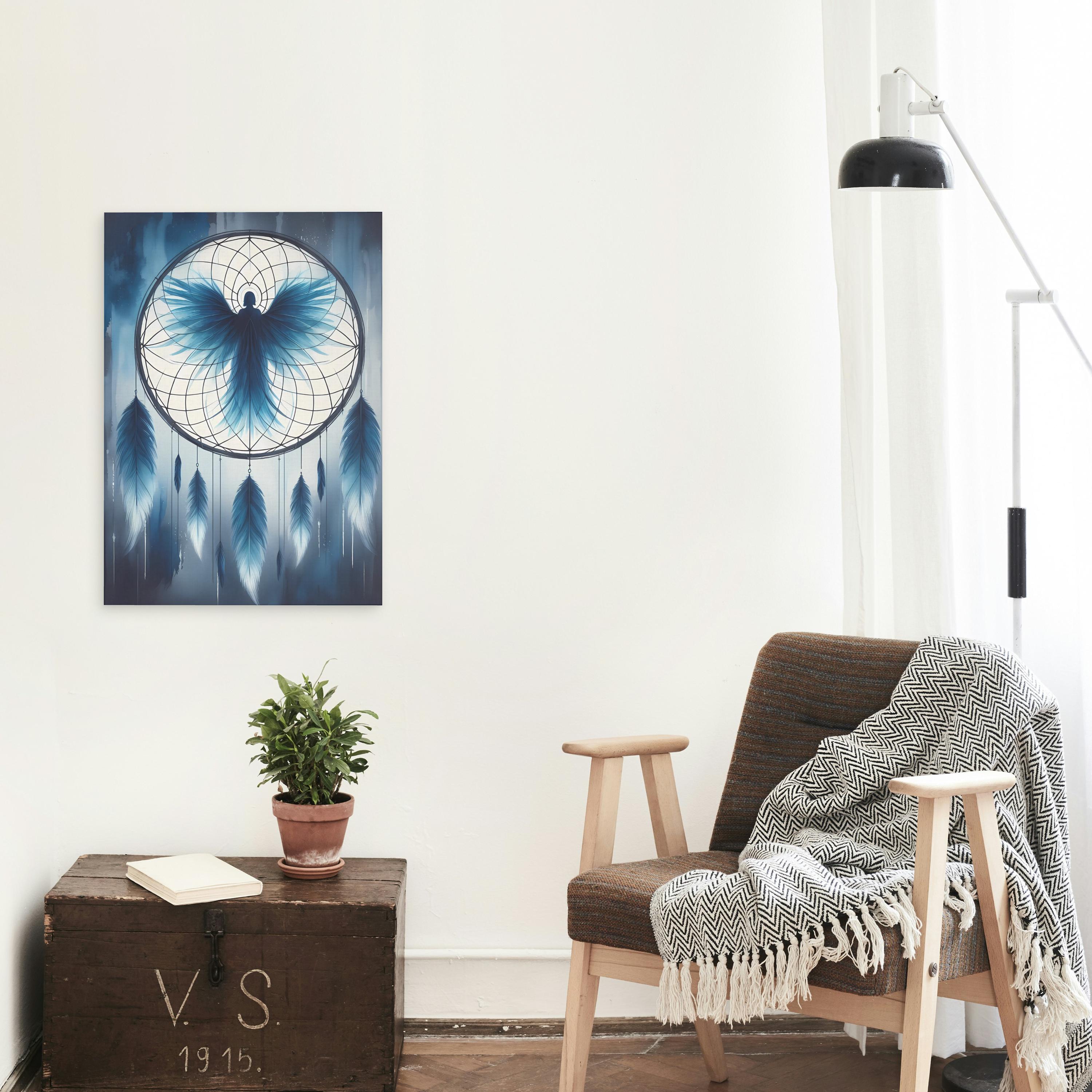 Michael Angel Dreamcatcher Wall Art Printable • Blue Protective