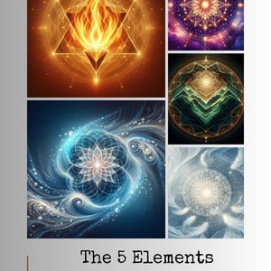 The 5 Elements Mandala Collection – 20 High-Res 4000px Digital Prints | Sacred Geometry Energy Art | Instant Download
