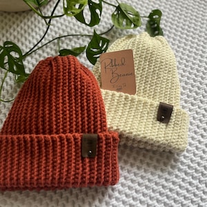 Ribbed Crochet Beanie | Cuff Beanie | Crochet Cap | Crochet Beanie | Winter Beanie