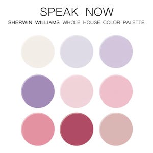 Speak Now-Inspired Sherwin Williams Paint Palette - Interior Paint Colors for Home, Interior Design Paint Scheme
