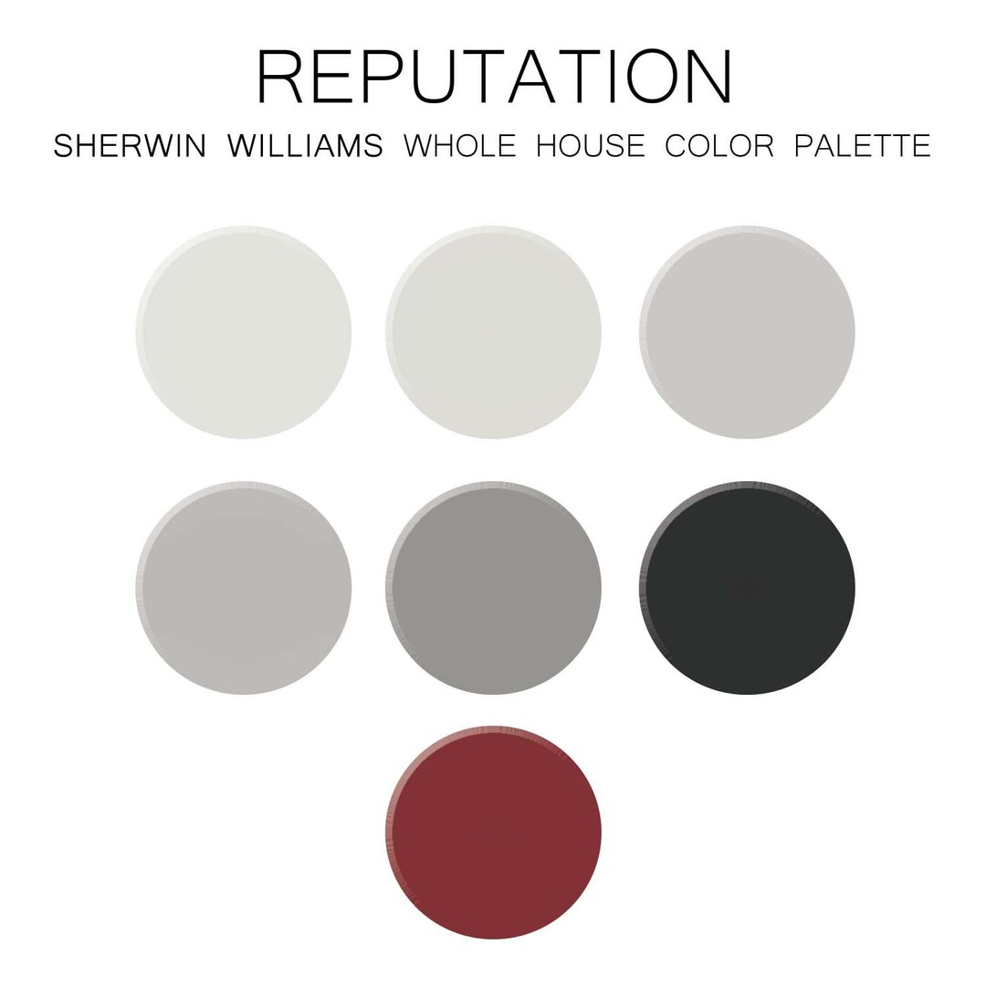 Reputation-inspired Sherwin Williams Paint Palette - Interior Paint ...