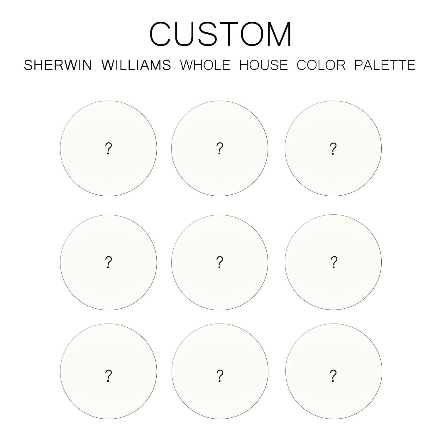 Custom Sherwin Williams Paint Palette - Interior Paint Colors for Home ...