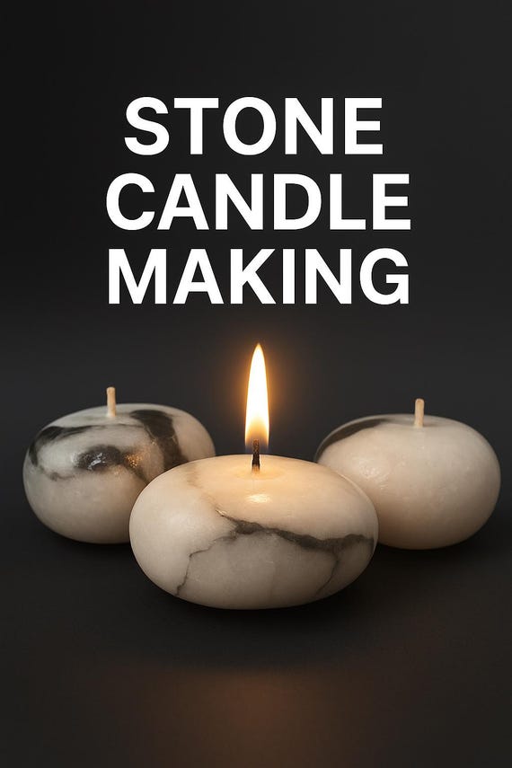 Stone Candle Masterclass • Professional Candle Making Video Course for Workshops • Digital Tutorial