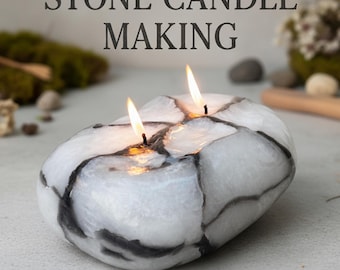 Tutorial fai da te per realizzare candele di pietra (download digitale)