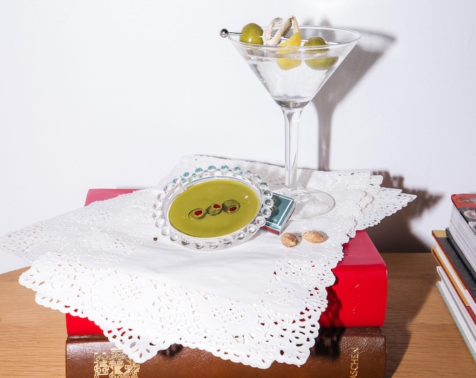 Olives Trinket Dish, Original Illustration, 4"