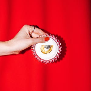 Caviar & Potato Chip Catch-All Tray - Trinket Dish, Drink Coaster, Jewelry Holder