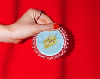 Cheese Trinket Dish | Original Illustration, 4"