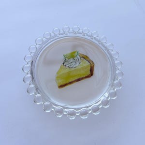 Key Lime Pie Catch-All Tablett - Trinket Dish, Drink Coaster & Schmuckhalter