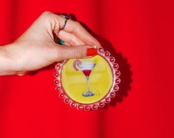 Shrimp Cocktail Trinket Dish | Original Illustration, 4"
