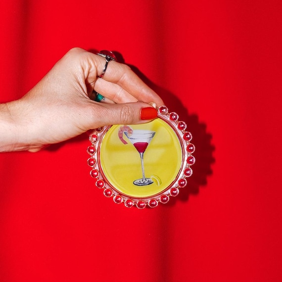 Garnelen-Cocktail-Schale | Originalillustration, 10 cm