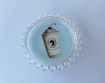 Gasparilla Inn Piña Colada Catch-All Tray - Trinket Dish, Drink Coaster & Jewelry Holder