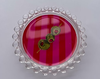 Vassoio raccoglitutto con olive a strisce - Portaoggetti, sottobicchiere e portagioie