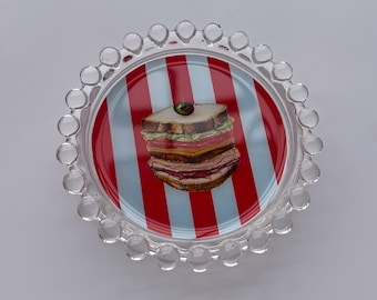 Vassoio porta-panini a righe - Portaoggetti, sottobicchiere e porta-gioielli