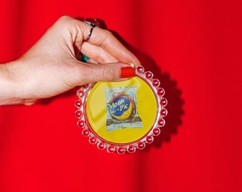 Handmade Moon Pie Trinket Dish | Original Illustration, 4"