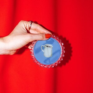 Kaffee Teller, Original Illustration, 10cm