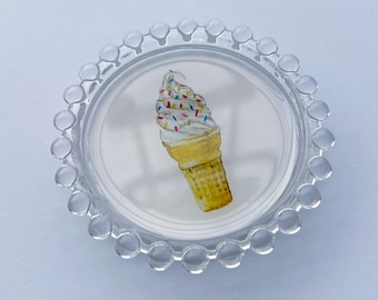 Vassoio raccogli-tutto per gelato morbido con granelli - Portaoggetti, sottobicchiere e portagioie