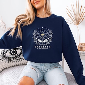 Fourth Wing Sweatshirt: Basgiath War College Dragon Rider Gildan 18000