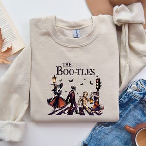 The Boo-tles Sweatshirt, The Beatles Sweatshirt, Halloween Sublimation Sweatshirt, Witchy Halloween Sweatshirt, Funny Halloween Sweatshirt