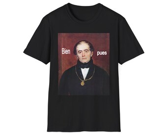 Bien bello pues Portrait Venezulelan T-Shirt | Vintage Portrait Meme, Spanish Phrase Tee