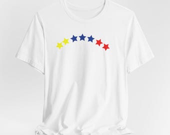 Venezuela Stars Arc T-Shirt | Colorful Star Chevron Tee