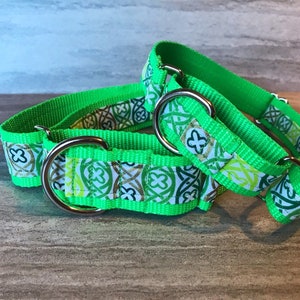 Celtic knots Martingale Dog Collar, Training dog collar, Greyhound dog collar. Dog collars for sighthounds. image 2