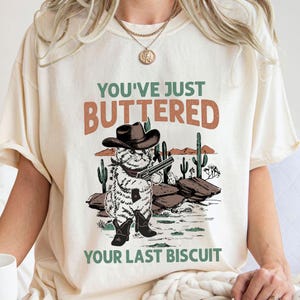 Funny Western design Png - Retro cowboy graphic for sublimation and DTG printing - Funny cat t-shirt design - Country saying Png