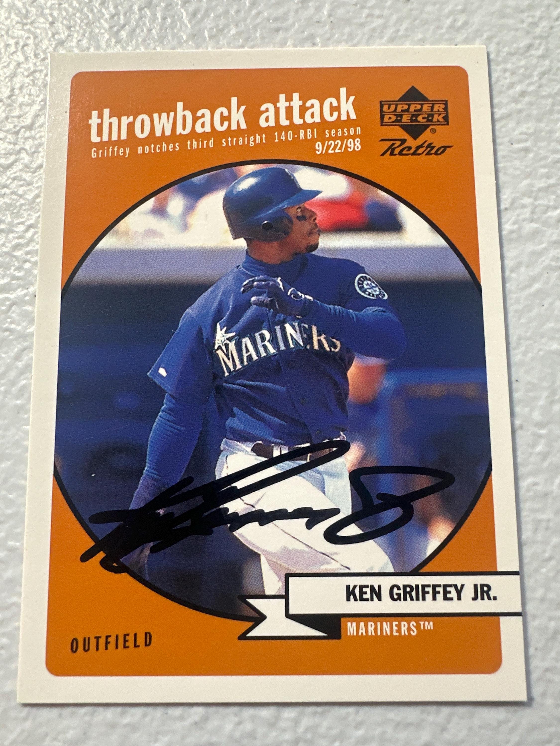 Ken Griffey Junior Autographed Card - Etsy