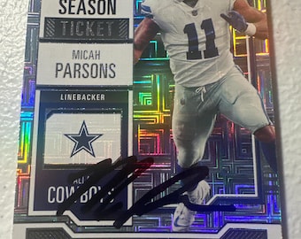 Micah Parsons autographed card