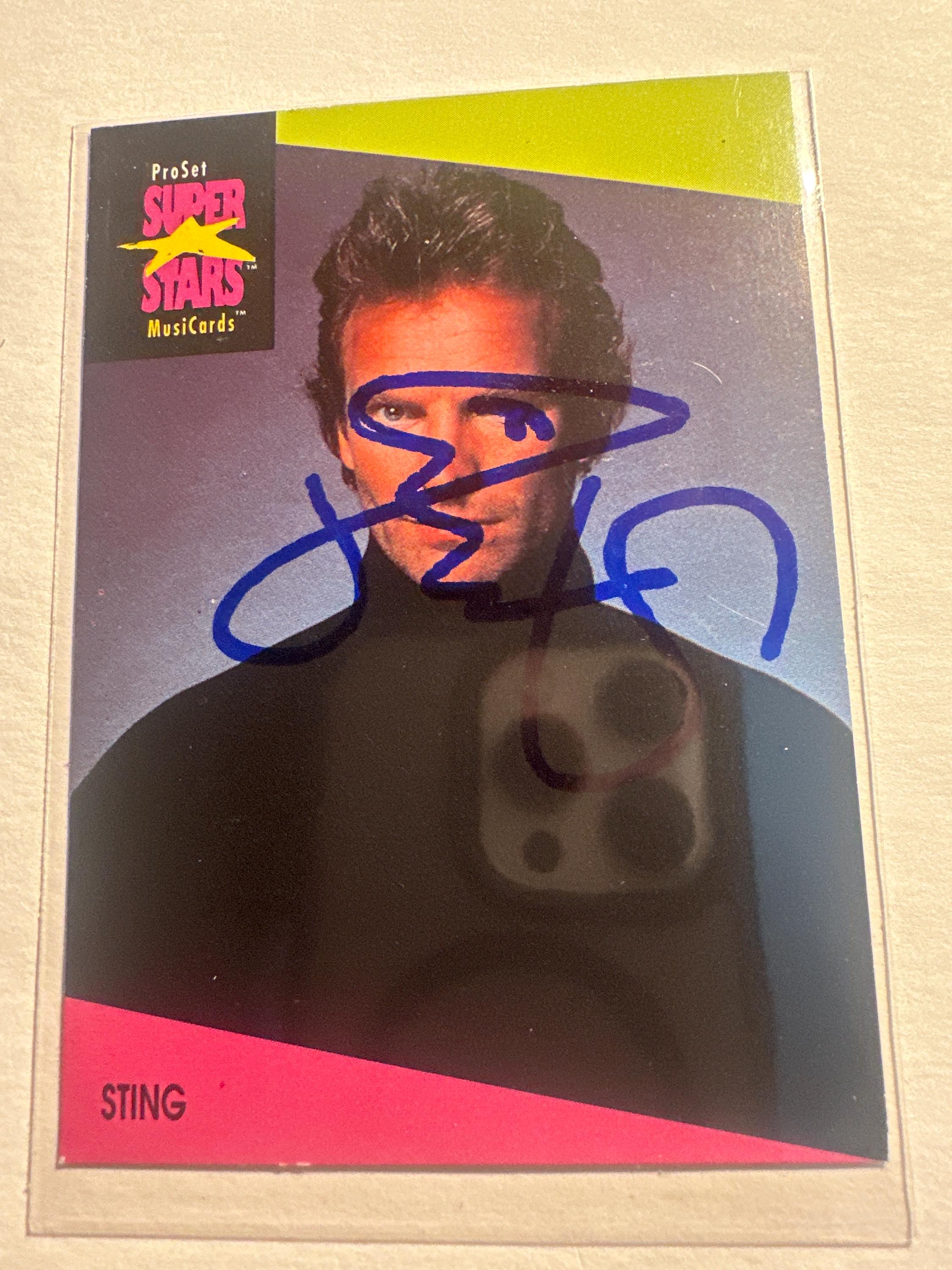 Sting autograph - Etsy 日本