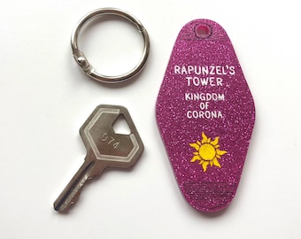 Rapunzel - Rapunzel's Tower - Kingdom of Corona - Key Ring - Keychain - Laser Cut Acrylic