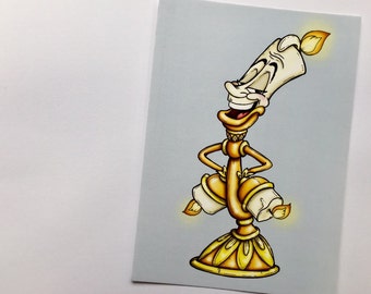 Lumiere - Beauty and the Beast - Postcard