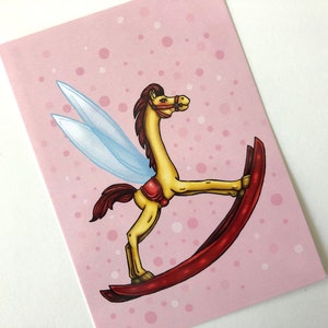 Rocking Horse Fly - Alice no País das Maravilhas - Cartão Postal