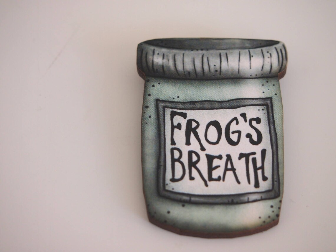 Frog's Breath Potion Bottle Brooch A Nightmare Before Etsy