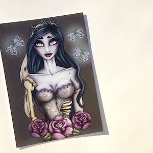 Emily The Corpse Bride Postcard image 1