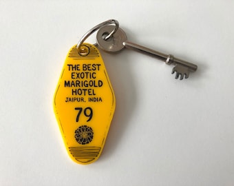 The Best Exotic Marigold Hotel - Hotel Room Key Ring - Keychain - Laser Cut Acrylic