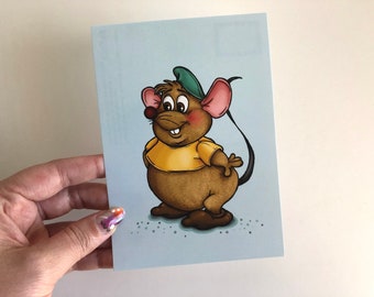 Gus Gus Mouse - Cinderella Profile Postcard