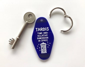 Dr Who - TARDIS - Keychain - Laser Cut Acrylic