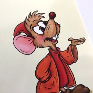Cartão Postal Jaq Mouse - Perfil da Cinderela