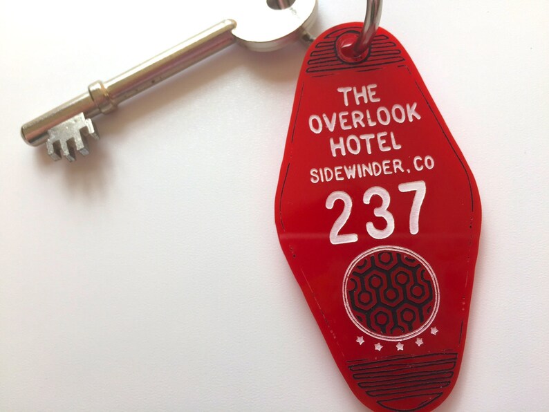 The Shining The Outlook Hotel Room Key Ring Keychain Etsy