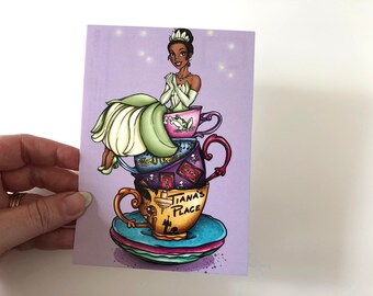 Teacup Tiana - Princess and the Frog - Postcard