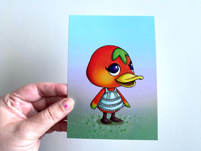 Postcard Ketchup Animal Crossing