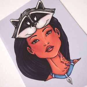 Hunter Pocahontas Postkarte