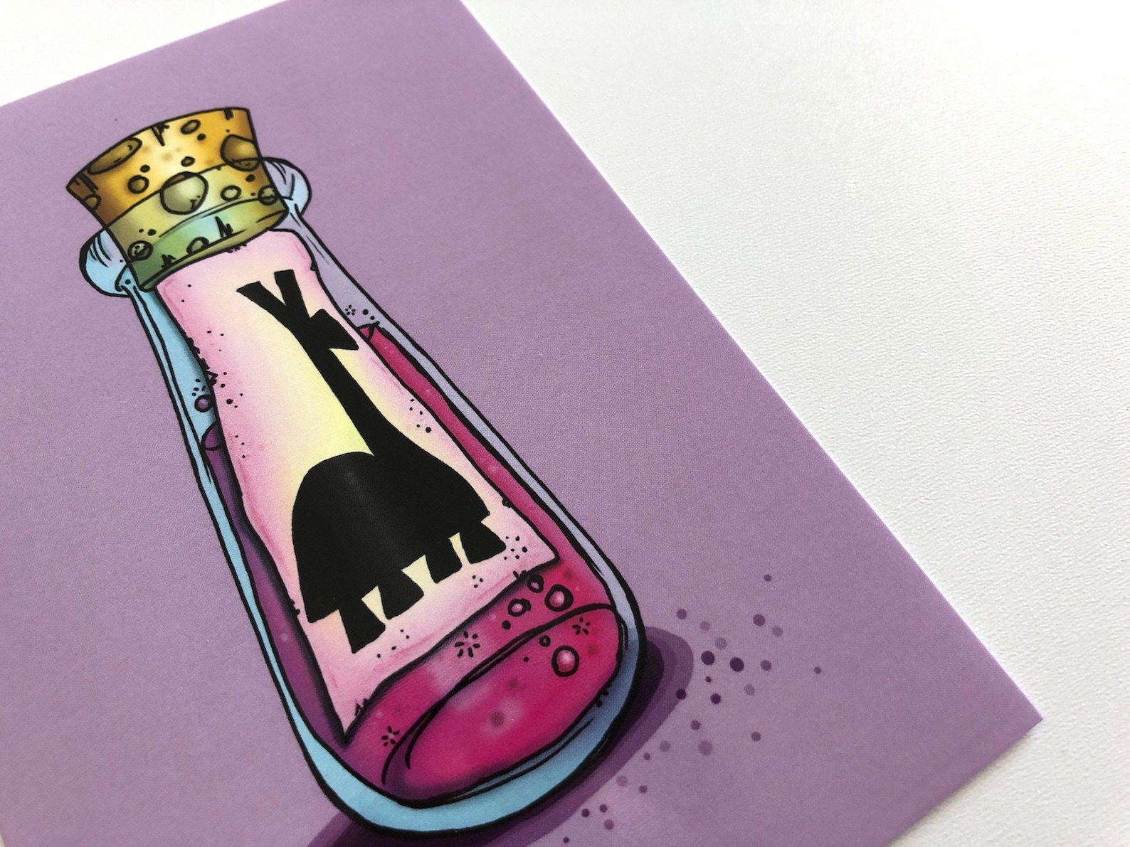 Llama Potion Bottle The Emperor's New Groove Postcard image 1.