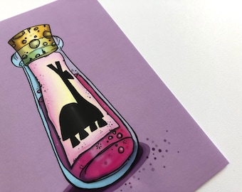 Llama Potion Bottle - The Emperor's New Groove - Postcard