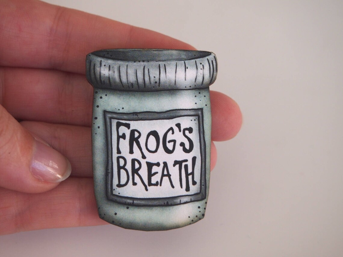 Frog's Breath Potion Bottle Brooch A Nightmare Before Etsy