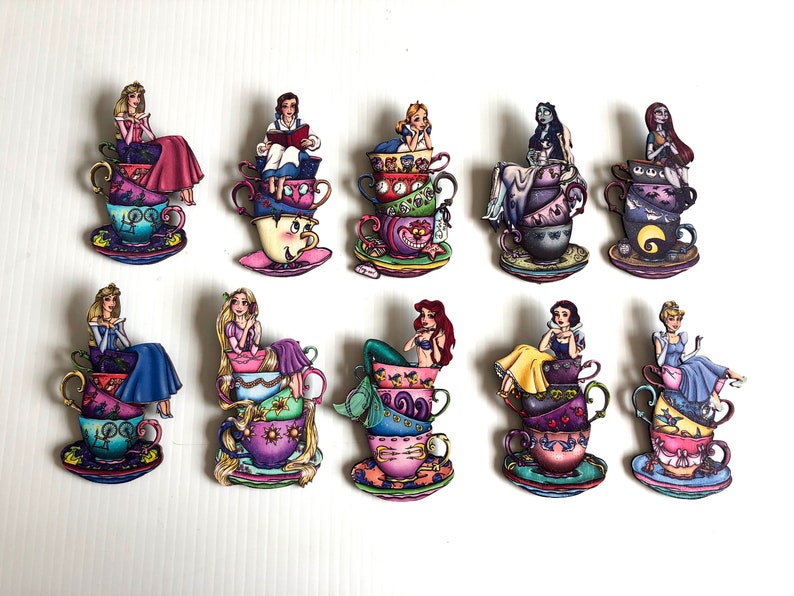 NEW LARGER Teacup Belle Beauty and the Beast Laser Cut Etsy