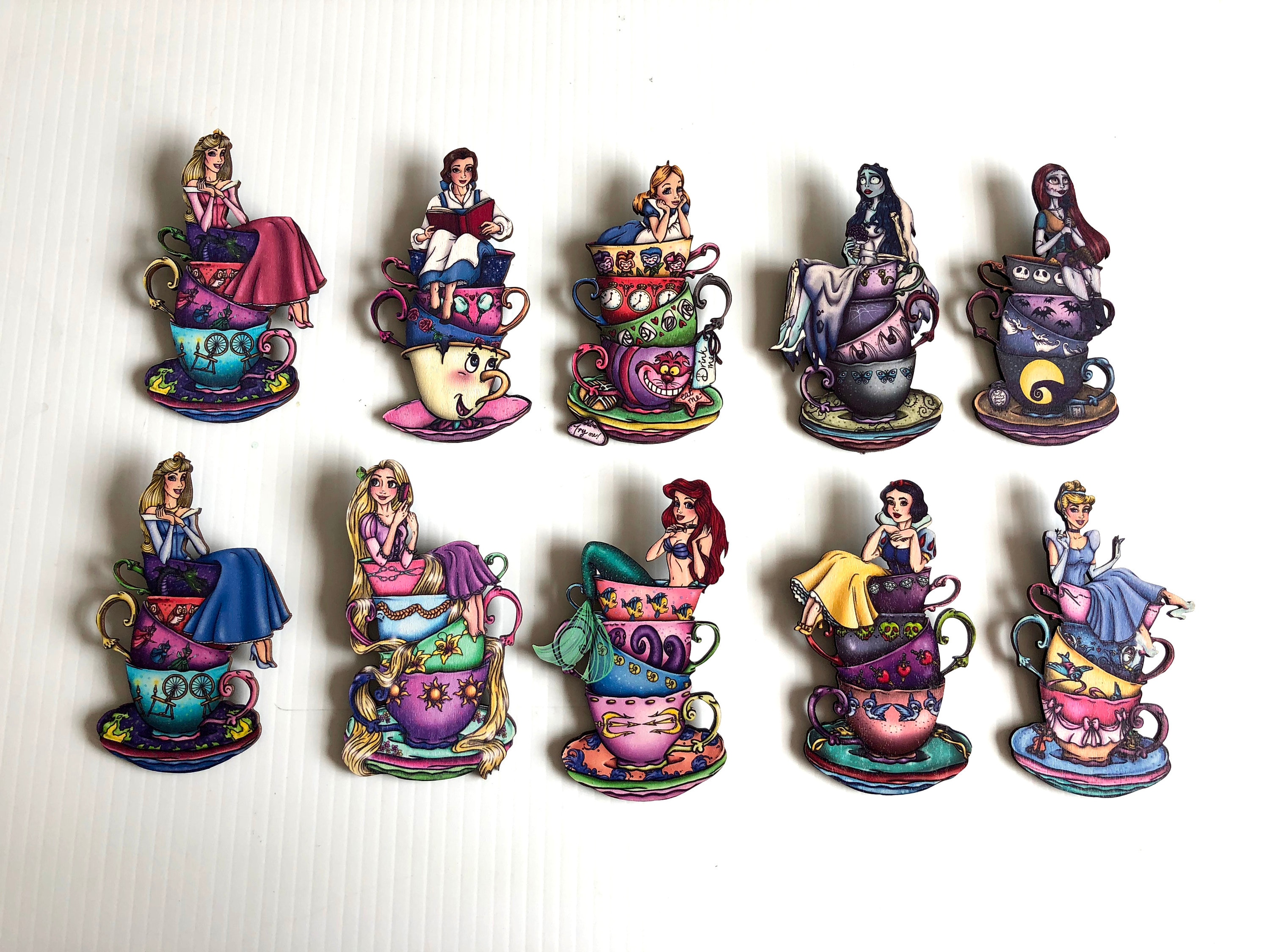 NEW LARGER Teacup Belle Beauty and the Beast Laser Cut Etsy