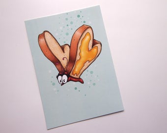 Bread and Butterfly - Alice in Wonderland - Postcard